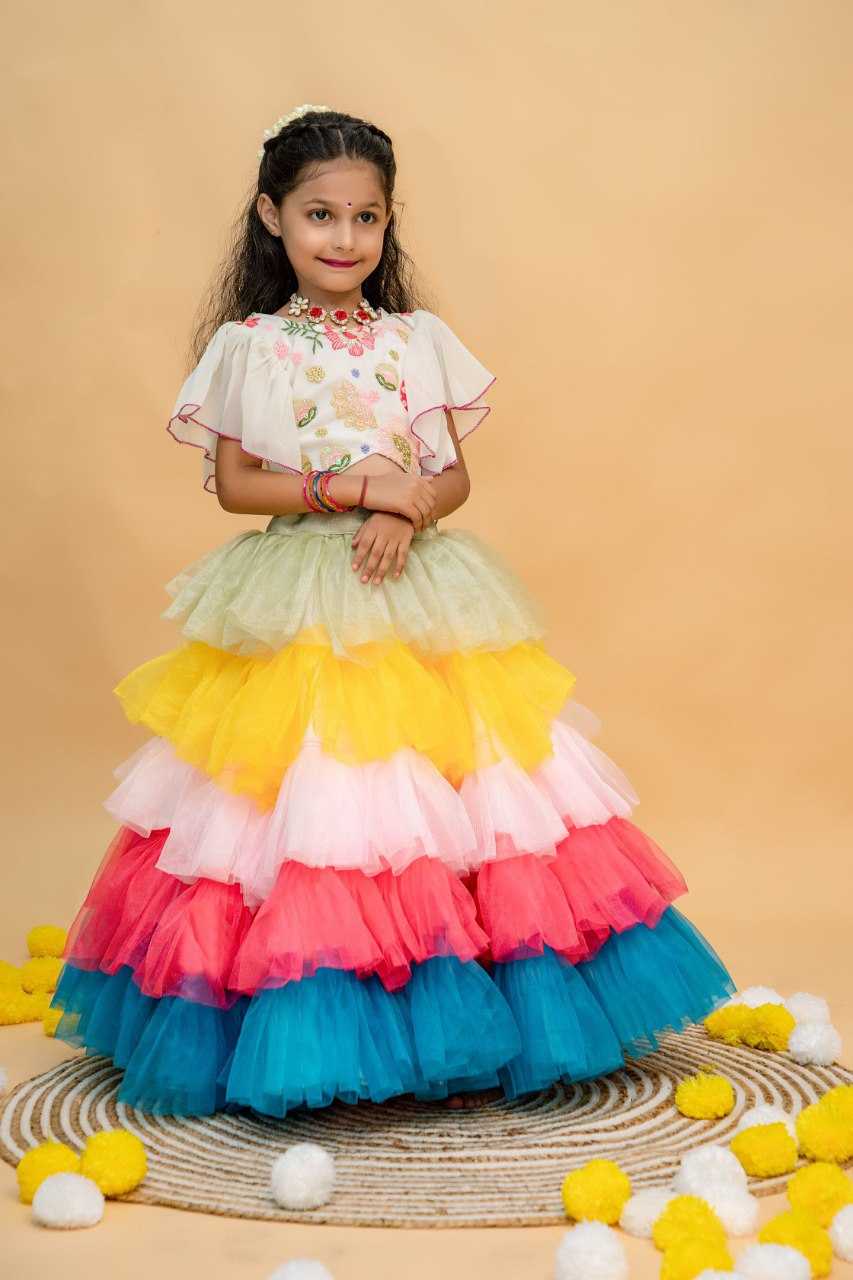 Ynf Net KESH109 RRKT94 Kids Wear Wholesale Kids Lehenga Kids Traditional Outfits Baby Girl Lehenga Manufacturer