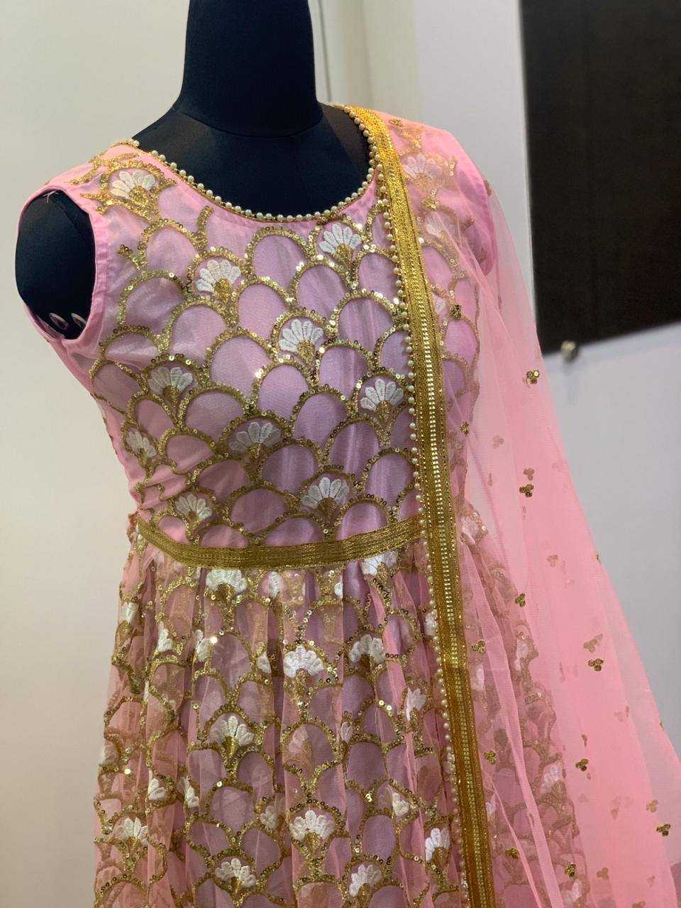 YNF NET KESH270 150 KURTI WHOLESALE FANCY ANARKALI PINK KURTI MANUFACTURER