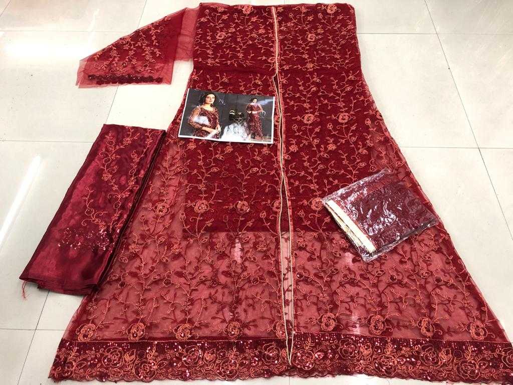 Ynf Net KESH379 vpulse Suits & Dresses Wholesale Unstitched Suits Embroidery Suits Net Suit Manufacturer