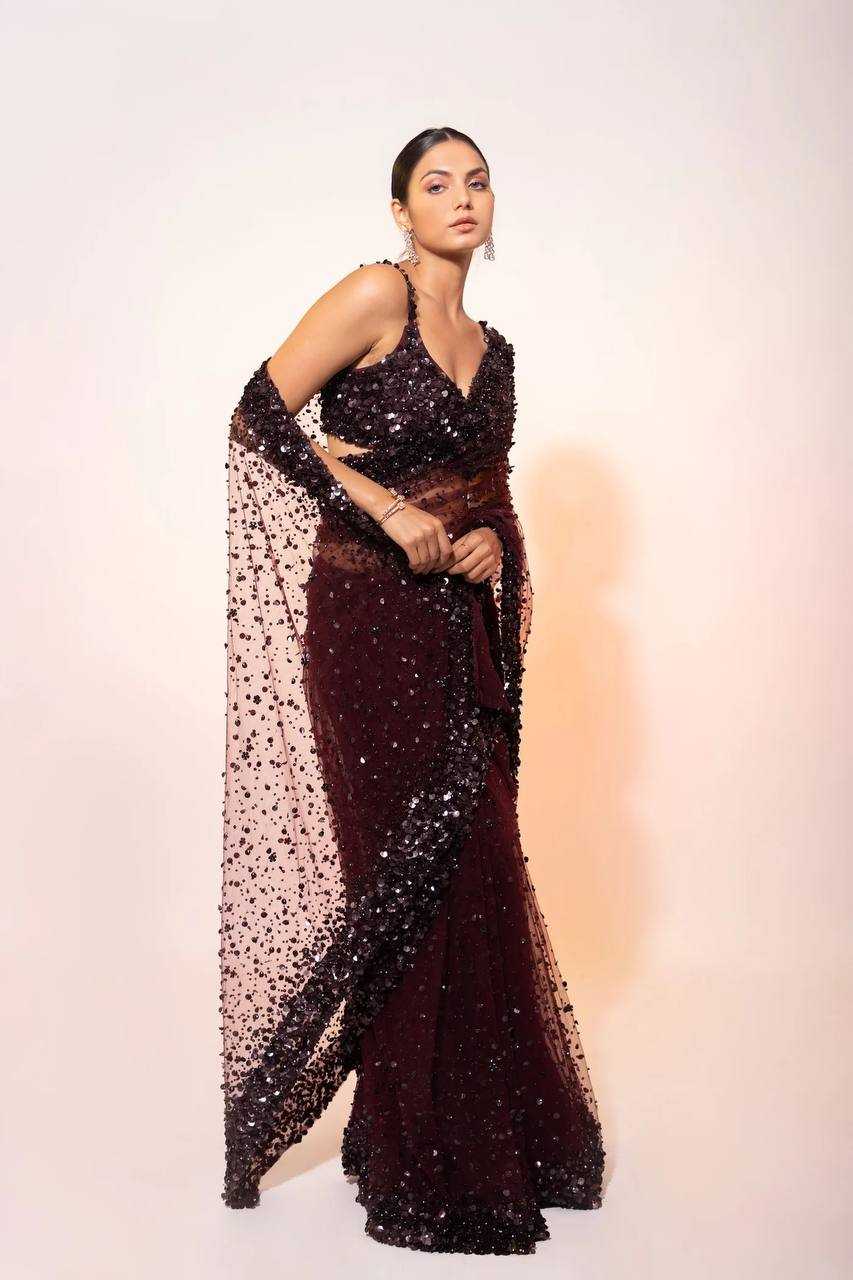 YNF NET SAREE KESH270 291 SATIN SAREE WHOLESALE BLACK SAREE WITH BLOUSE MANUFACTURER 