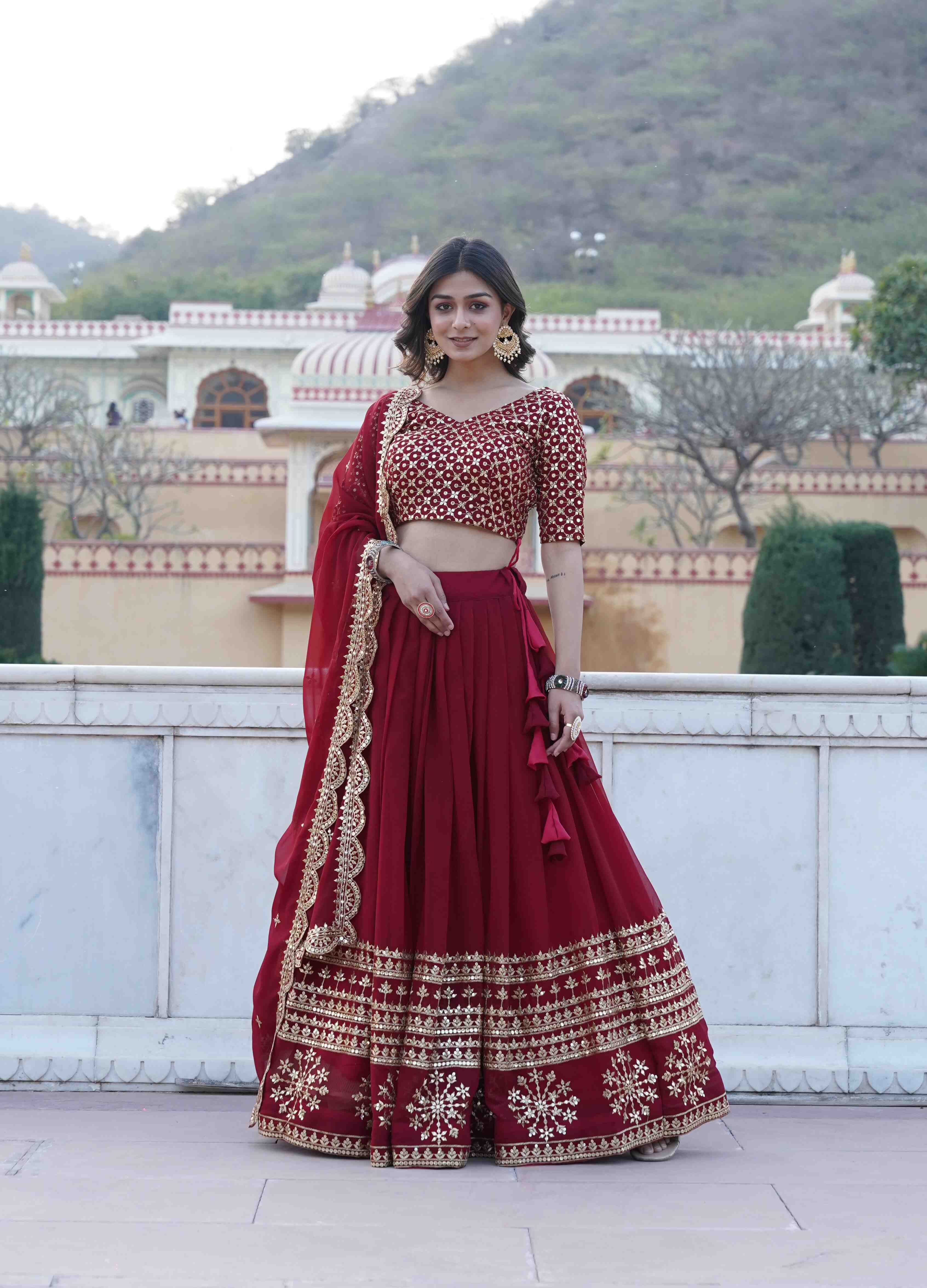 Ynf Organza KESH132 7094 Lehengas Wholesale Designer Lehenga Printed Lehenga Golden Lehenga Manufacturer