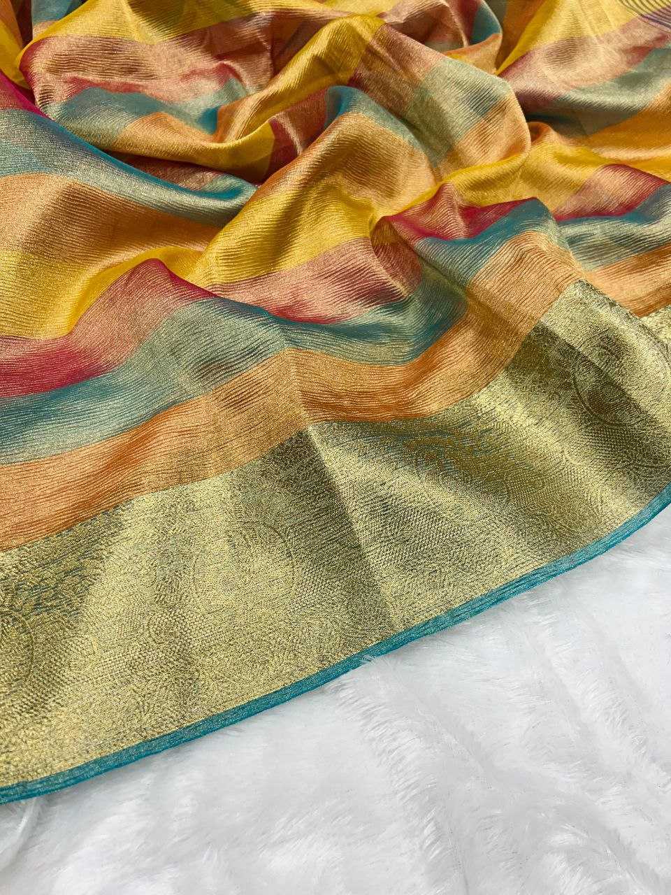 YNF ORGANZA KESH384 811 SAREES WHOLESALE ORGANZA JACQUARD ZARI SAREES MANUFACTURER