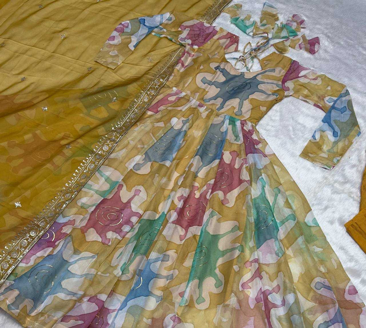 YNF ORGANZA KESH408 6024 SUIT WHOLESALE HANDLOOM PRINTED LADIES SUIT MANUFACTURER