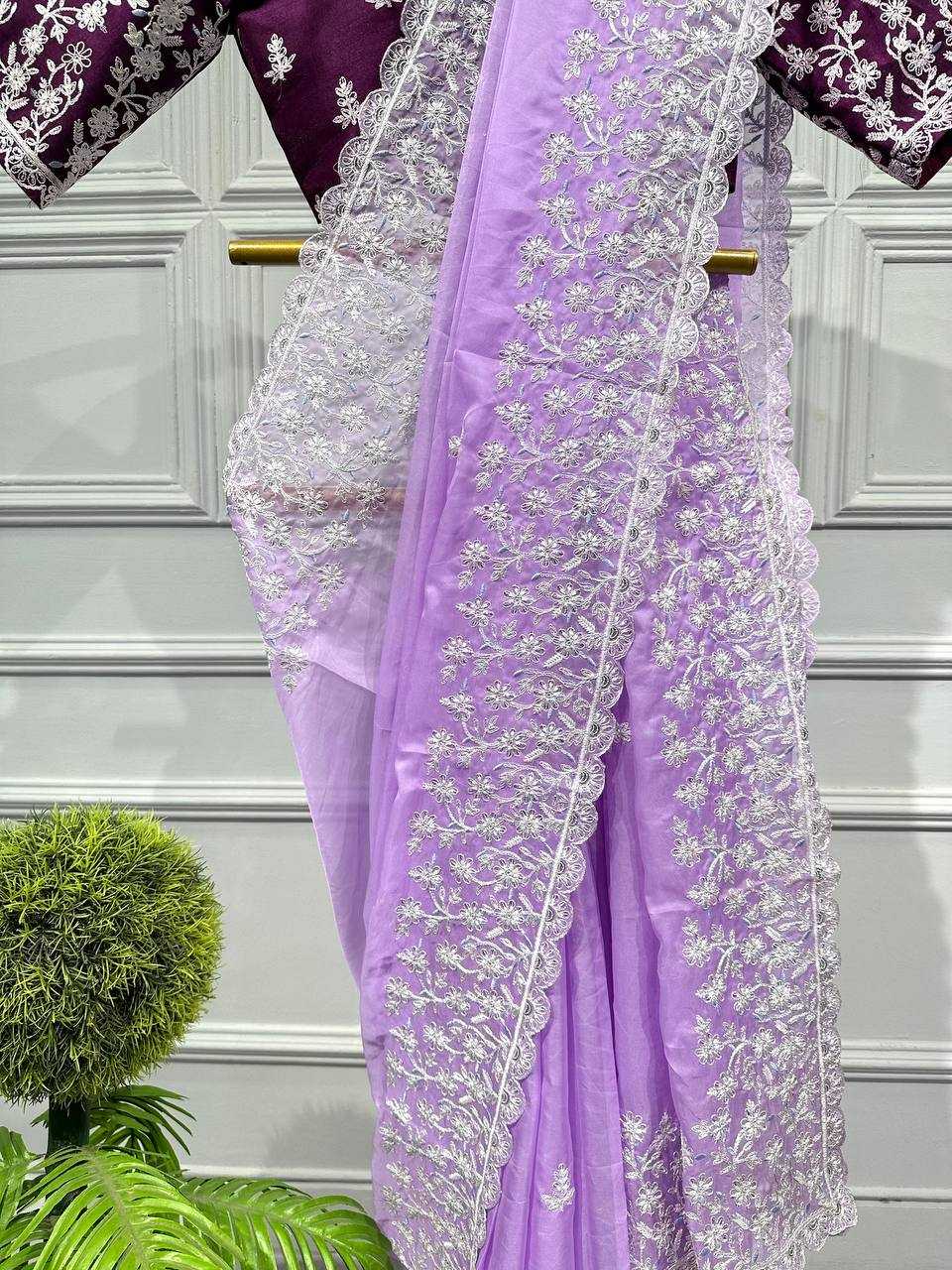 Ynf Organza Silk KESH413 441 Silk Sarees Wholesale Cotton Silk Sarees Lightweight Silk Sarees Embroidered Silk Sarees Manufacturer