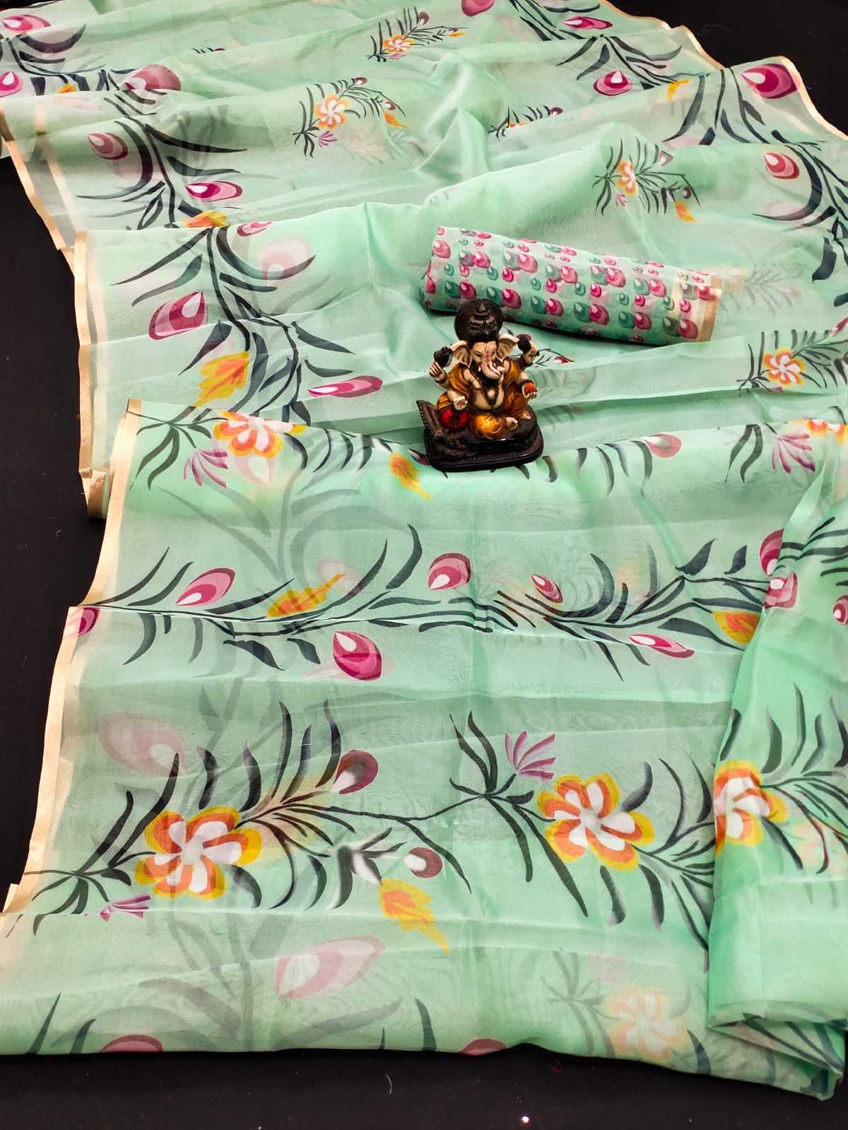 YNF ORGANZA SILK RIN183 VRINDA SILK SAREE WHOLESALE SUBCATPGERY SILK SAREE MANUFACTURER