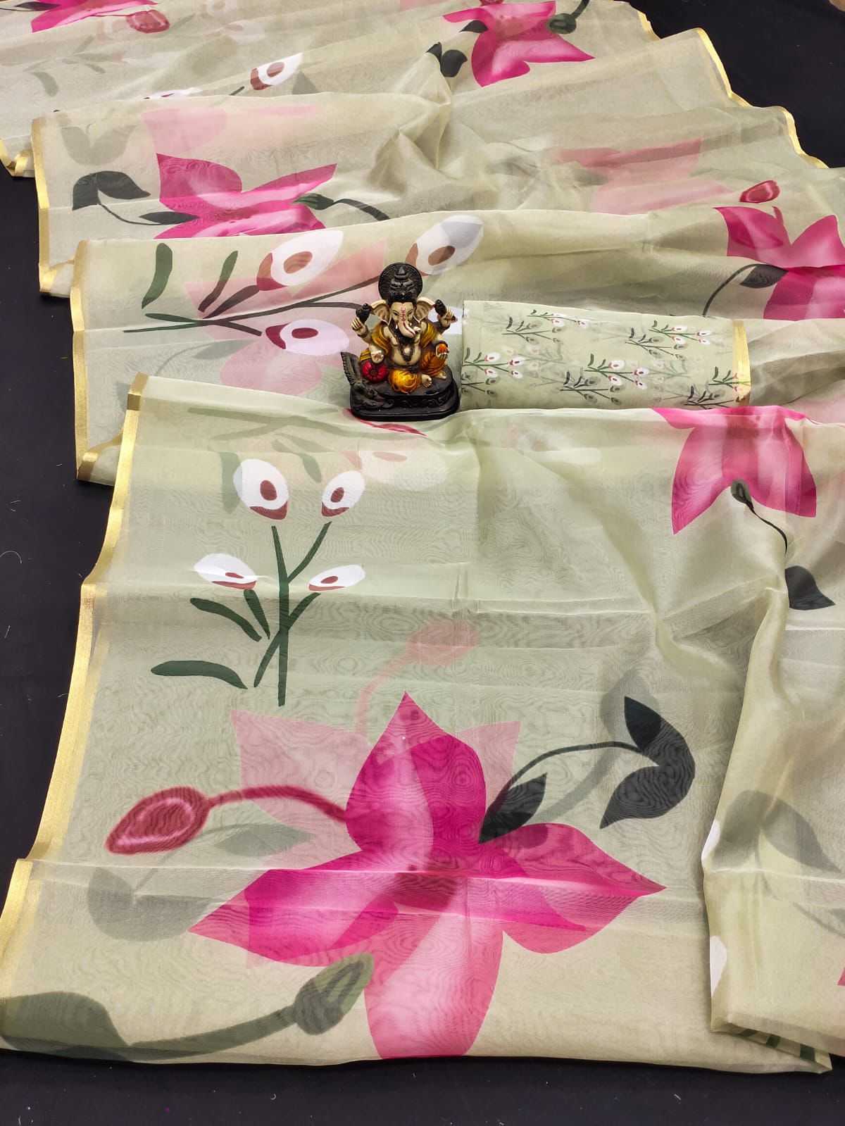 YNF ORGANZA SILK RIN183 VRINDA SILK SAREE WHOLESALE SUBCATPGERY SILK SAREE MANUFACTURER