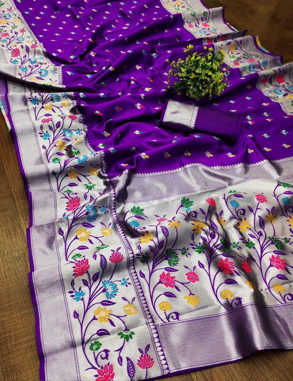 Ynf Paithani Silk RIN138 774 Sarees Wholesale Indian Sarees Silk Sarees Sarees With Blouse Manufacturer