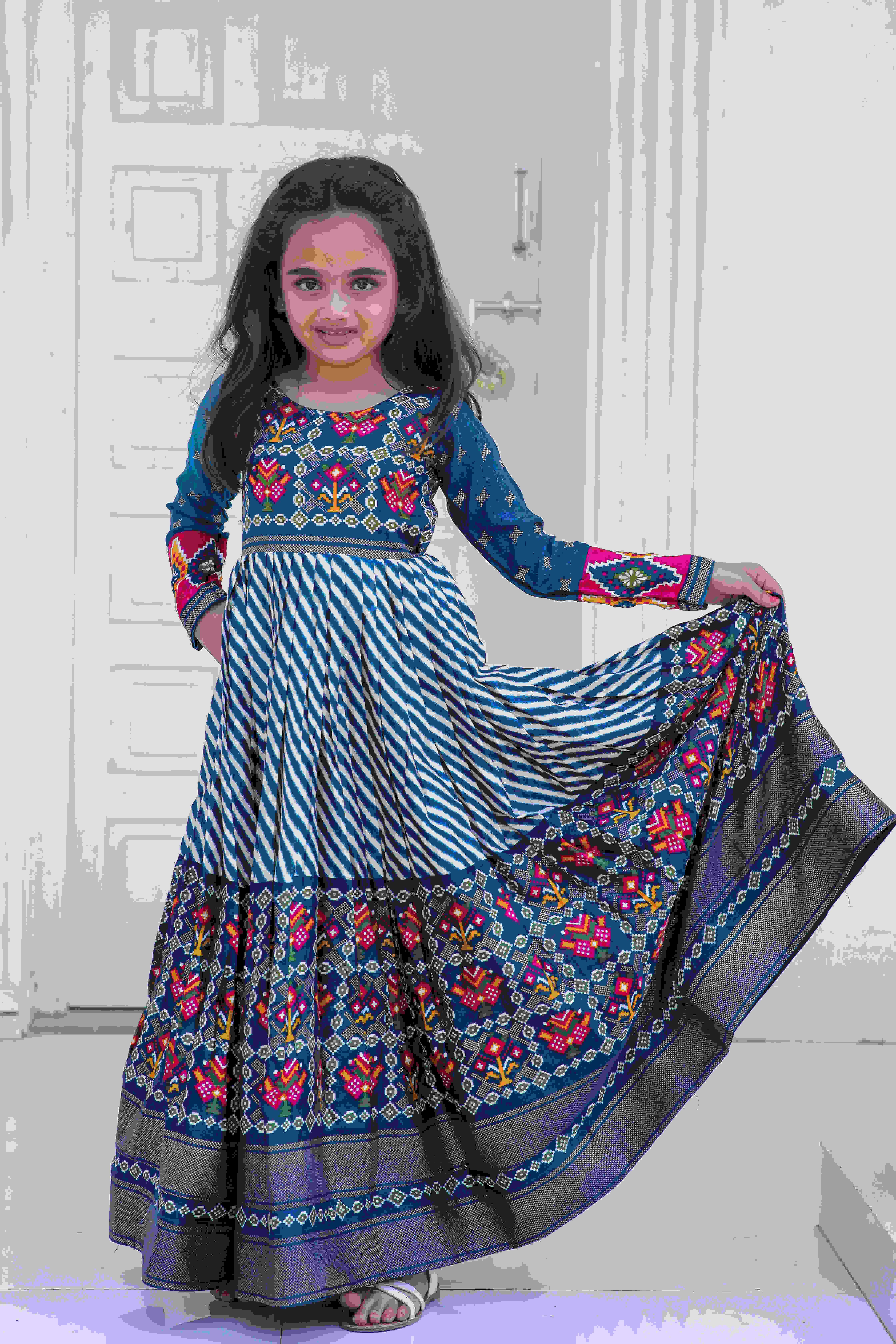 Ynf Pashmina KESH215 1014 Kids Wear Wholesale Kids Gown Kids Ethnic Gowns Baby Girl Lehenga Manufacturer