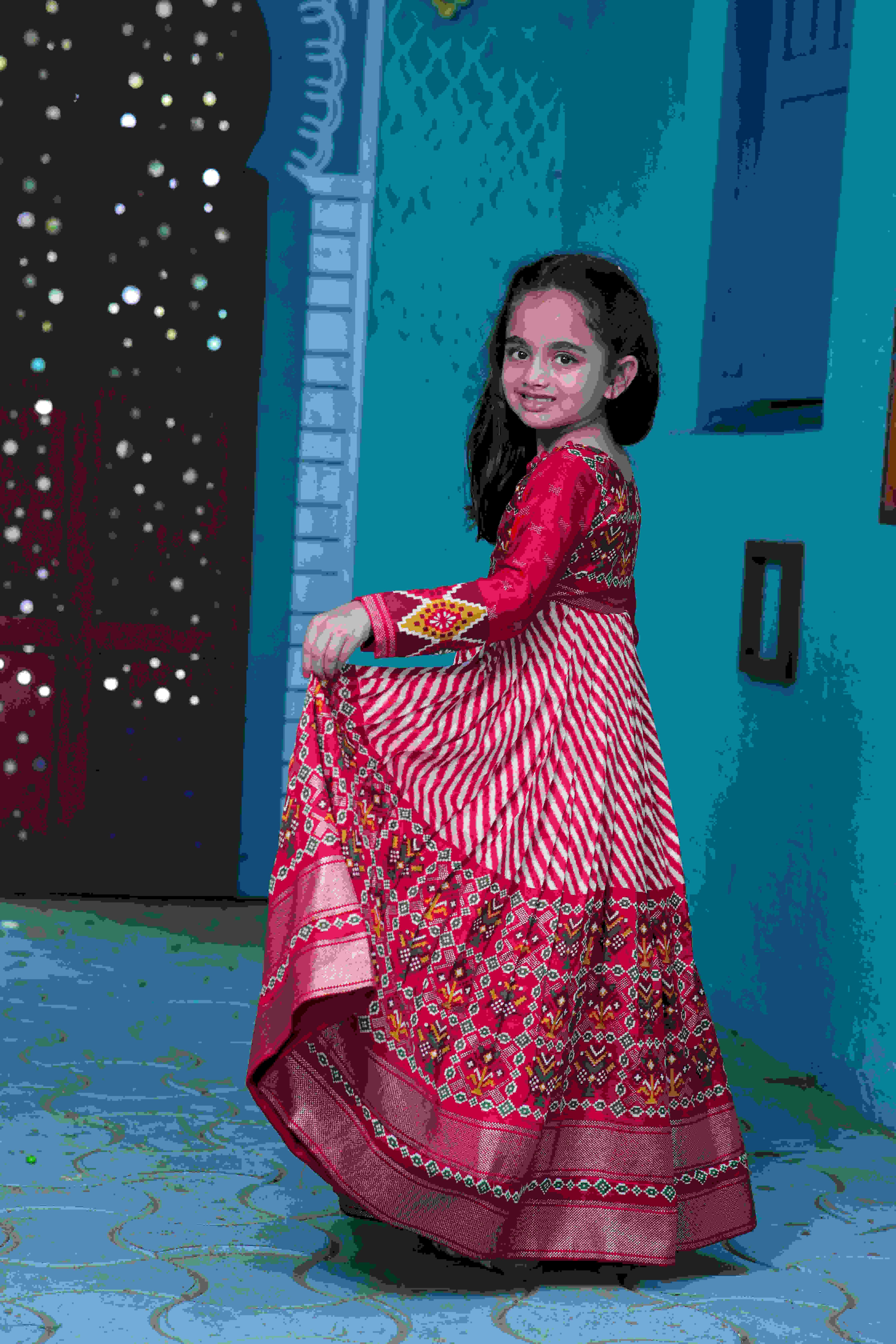 Ynf Pashmina KESH215 1014 Kids Wear Wholesale Kids Gown Kids Ethnic Gowns Baby Girl Lehenga Manufacturer