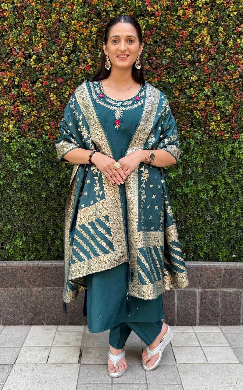 YNF PREMIUM ROMAN SILK KESH137 352 SUITS & DRESSES WHOLESALE SILK LONG KURTI PARTY WEAR SUITS MANUFACTURER