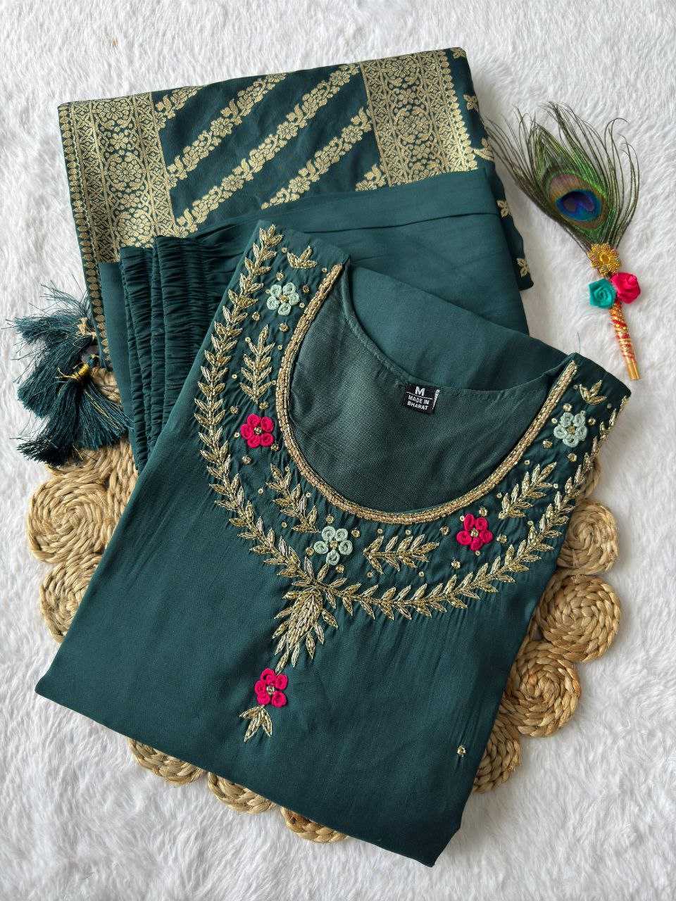 YNF PREMIUM ROMAN SILK KESH137 352 SUITS & DRESSES WHOLESALE SILK LONG KURTI PARTY WEAR SUITS MANUFACTURER