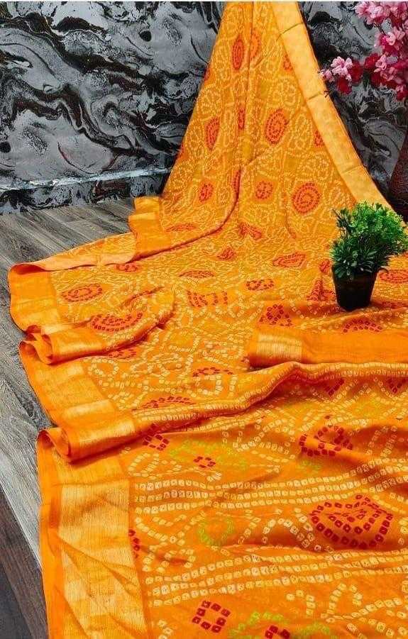 Ynf Pure Bandhej KESH364 JHP02 Sarees Wholesale Fancy Sarees Printed Sarees Bandhani Sarees Manufacturer