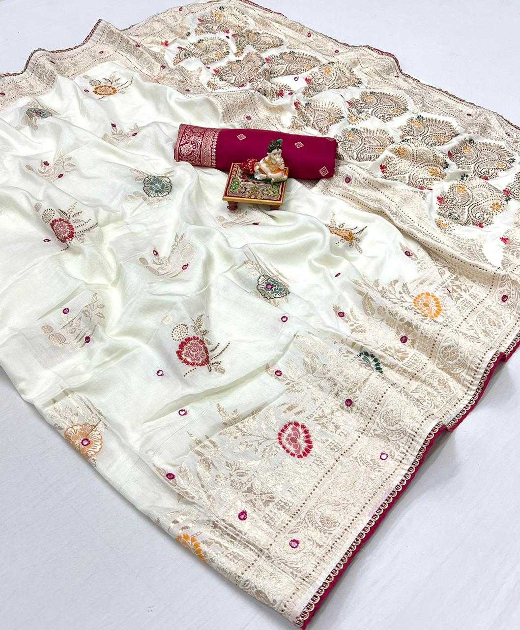 Ynf Pure Maslin Silk KESH263 SBI62 Silk Sarees Wholesale Printed Silk Saree Designer Silk Sarees Silk Sarees With Stone Work Manufacturer