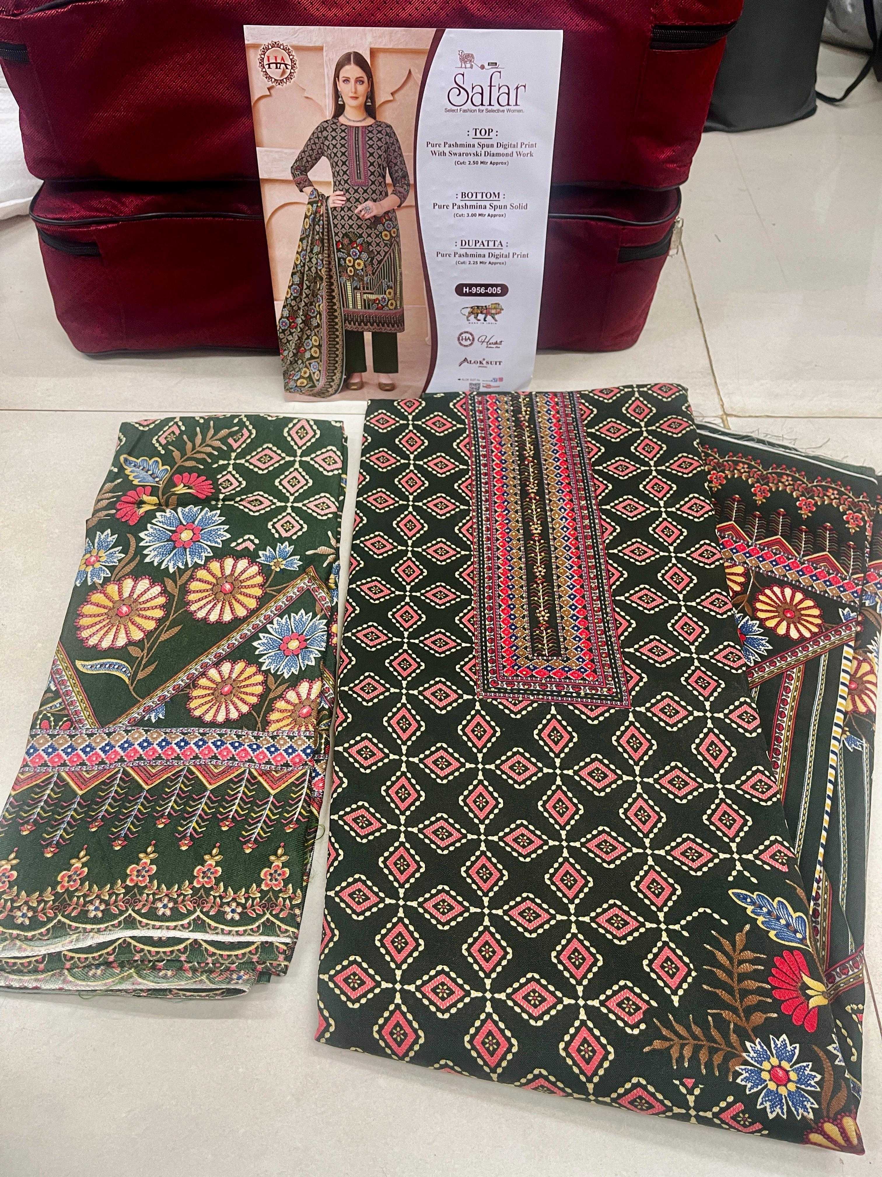 Ynf Pure Pashmina RIN314 SAFAR Suits & Dresses Wholesale Printed Suits Wedding Suits Designer Suits Manufacturer