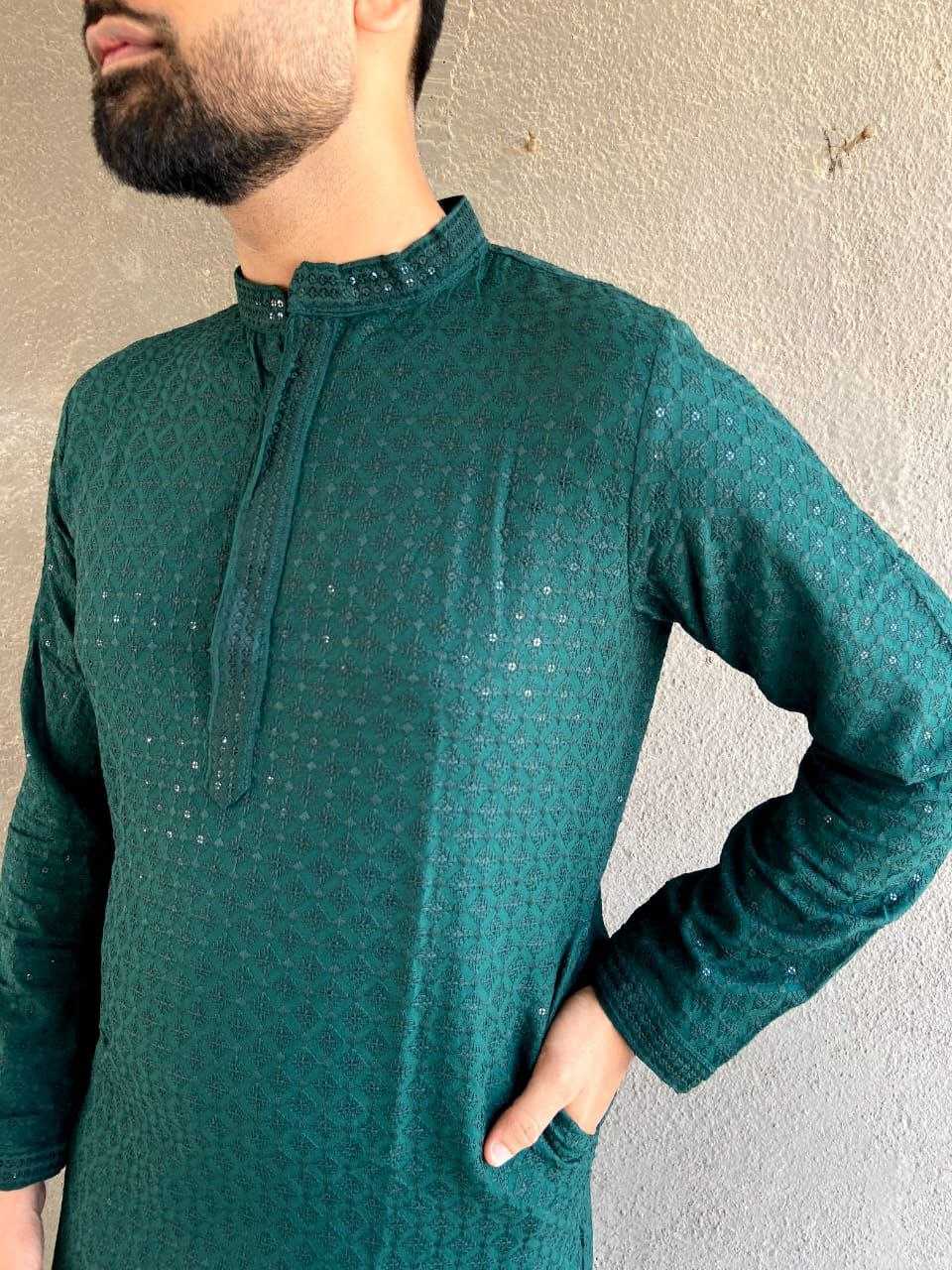 Ynf Rayon KESH246 Chikan kurta Mens Wear Wholesale Men Cotton Kurta Men Chikan Kurta Men Designer Shirt Manufacturer