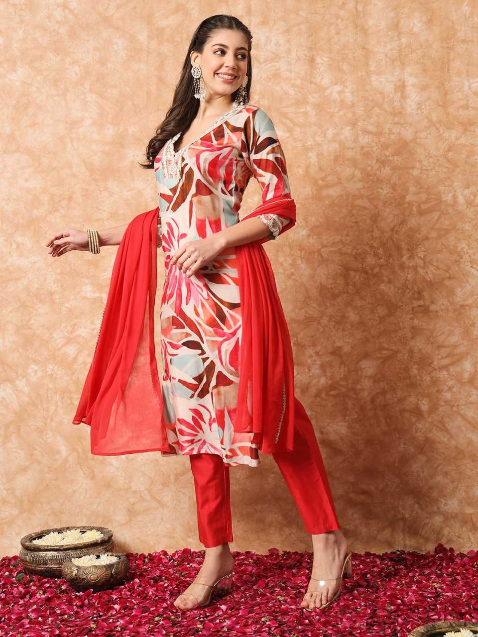 YNF RAYON KESH402 6002 KURTI WHOLESALE EMBROIDERED PRINTED RAYON KURTI MANUFACTURER