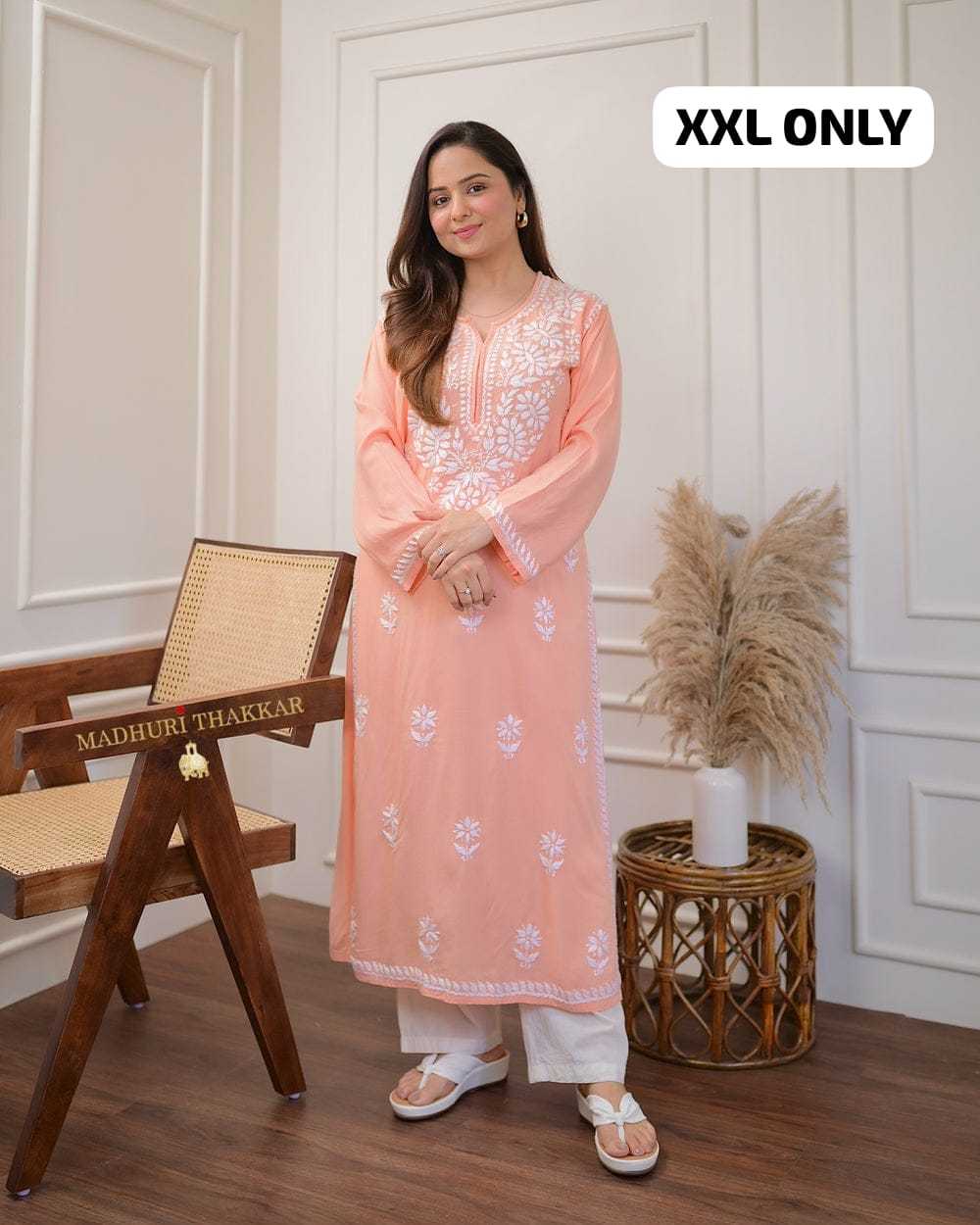 Ynf Reyon Cotton KESH258 VDA23 Kurti Wholesale Casual Kurtis Party Wear Kurtis Chikankari Kurtis Manufacturer