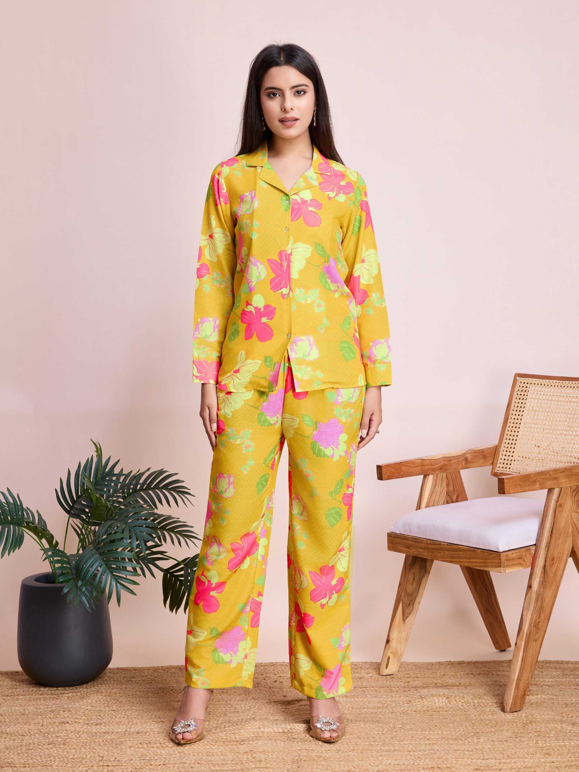 Ynf Reyon Cotton RIN153 7220 Western Wears Wholesale Co-ord Set Tops Bottom Wear Manufacturer