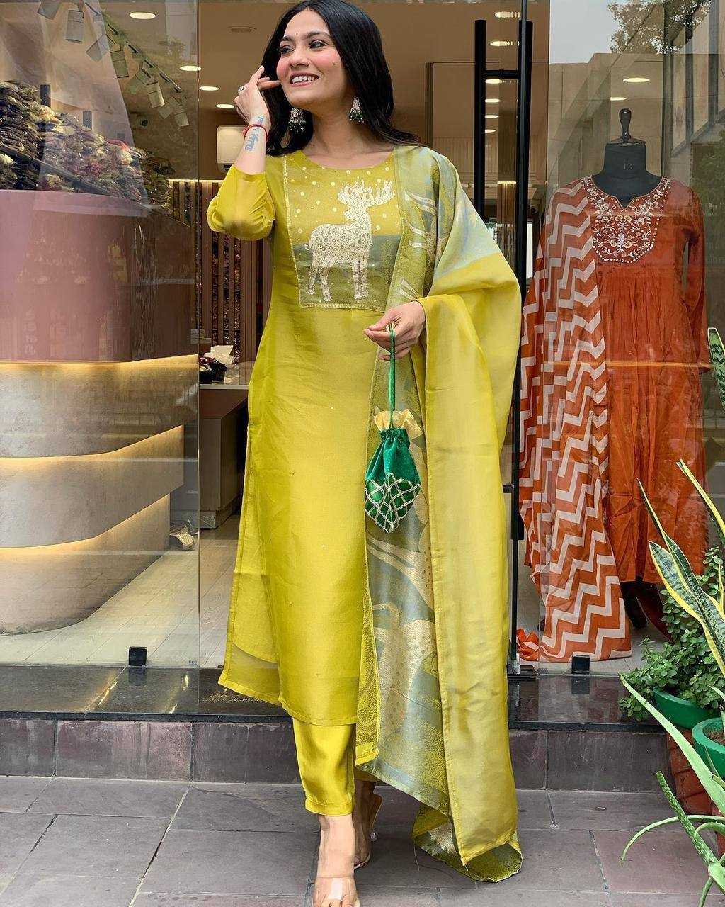 YNF ROMAN SILK KESH211 LDY132 SUITS & DRESSES WHOLESALE LADIES CHANDERI PRINTED SUITS MANUFACTURER