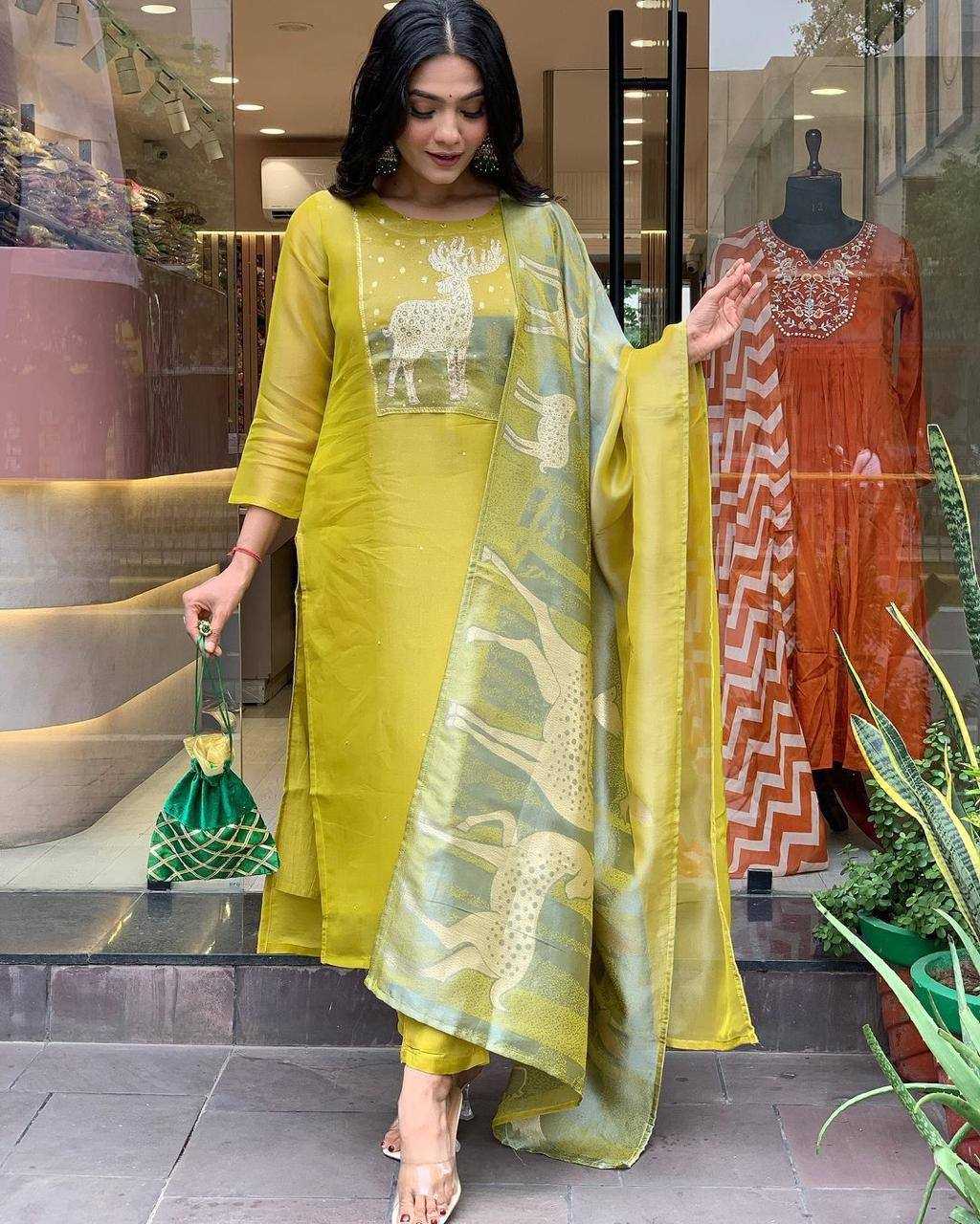 YNF ROMAN SILK KESH211 LDY132 SUITS & DRESSES WHOLESALE LADIES CHANDERI PRINTED SUITS MANUFACTURER