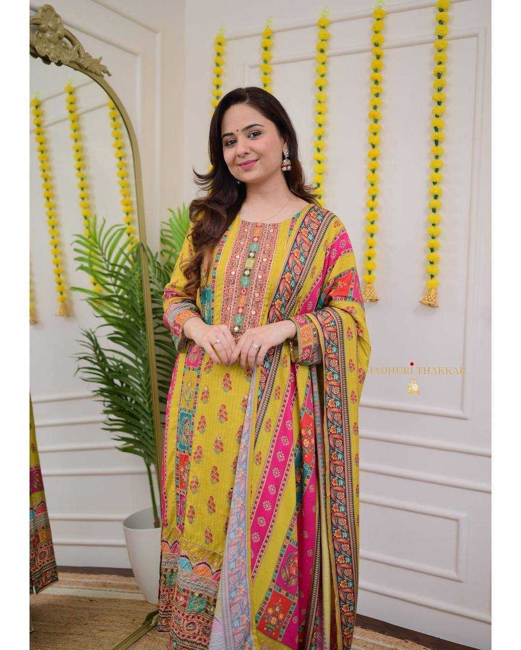 YNF SATIN KESH211 LDY124 SUITS & DRESSES WHOLESALE LADIES  PRINTED EMBROIDERY SUITS MANUFACTURER