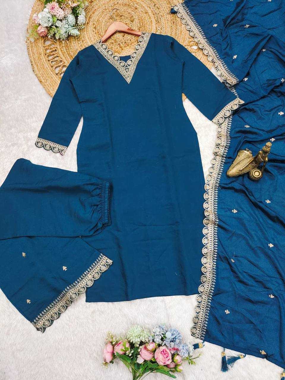 YNF SATIN KESH211 LDY131 SUITS & DRESSES WHOLESALE LADIES EMBROIDERY PARTY WEAR SUITS MANUFACTURER