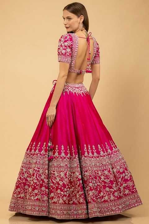 YNF SATIN KESH402 104 LEHENGA WHOLESALE EMBROIDERED SATIN DESIGNER LEHENGA MANUFACTURER