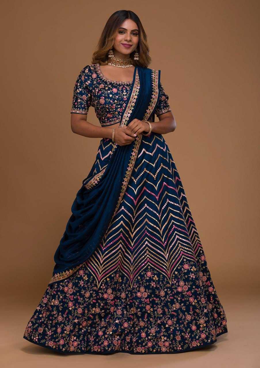 YNF SATIN KESH402 302 LEHENGA WHOLESALE GEORGETTE SATIN FANCY LEHENGA MANUFACTURER