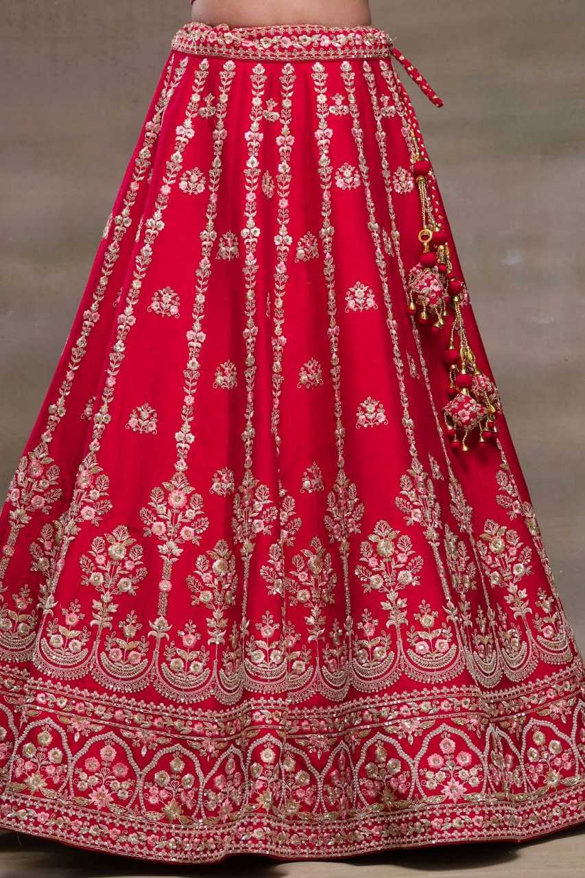 YNF SATIN KESH402 304 LEHENGA WHOLESALE TRADITIONAL DESIGNER SATIN LEHENGA MANUFACTURER