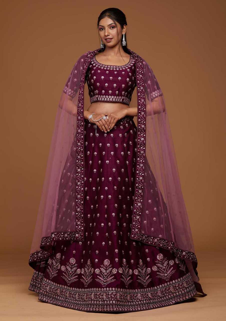 YNF SATIN KESH402 400 LEHENGA WHOLESALE DESIGNER SATIN FANCY LEHENGA MANUFACTURER