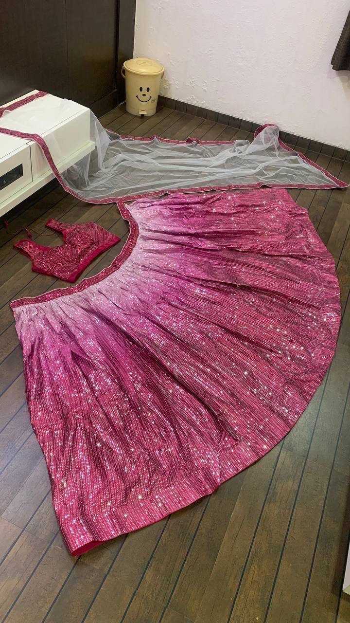 YNF SATIN SILK KESH270 193 LEHENGAS WHOLESALE SATIN SILK WITH CANCAN LEHENGAS MANUFACTURER