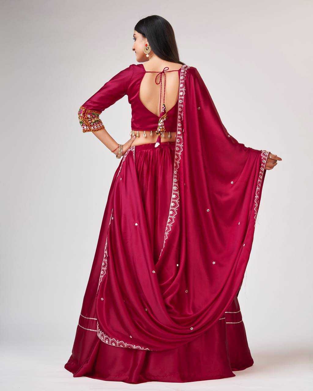 YNF SATIN SILK KESH270 262 LEHENGAS WHOLESALE SATIN SILK PINK LEHENGAS MANUFACTURER