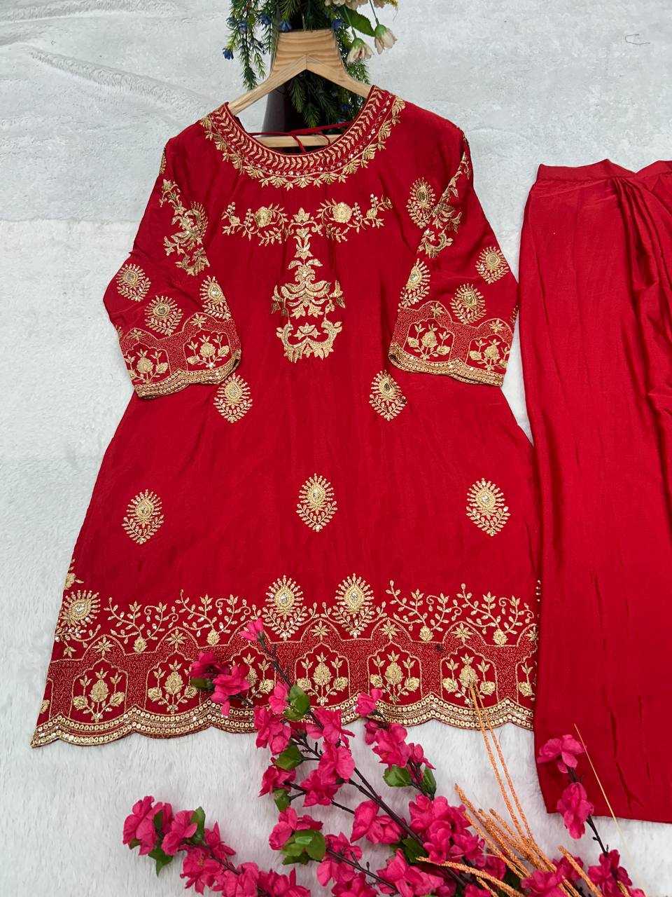 YNF SATIN SILK KESH399 3109 SUITS & DRESSES WHOLESALE SILK EMBROIDERED PUNJABI SUITS MANUFACTURER