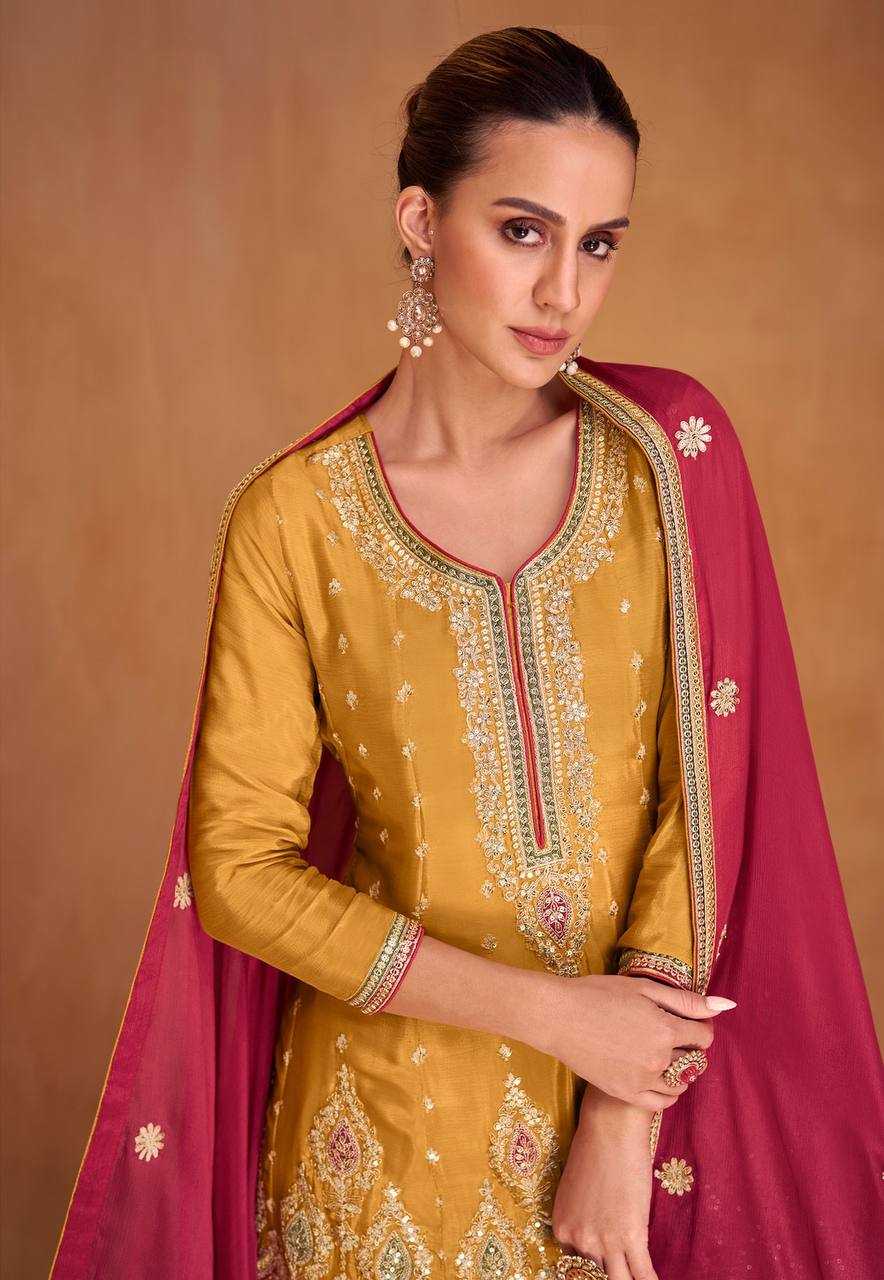 YNF SHARARA SUIT KESH398 1136 SUIT WHOLESALE DESIGNER EMBROIDERY SHARARA SALWAR SUIT MANUFACTURER 