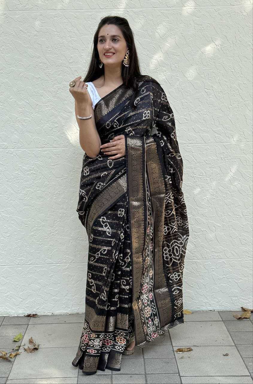 Ynf Silk Cotton KESH117 RWC67 Sarees Wholesale Printed Sarees Ladies Sarees Bandhani Sarees Manufacturer