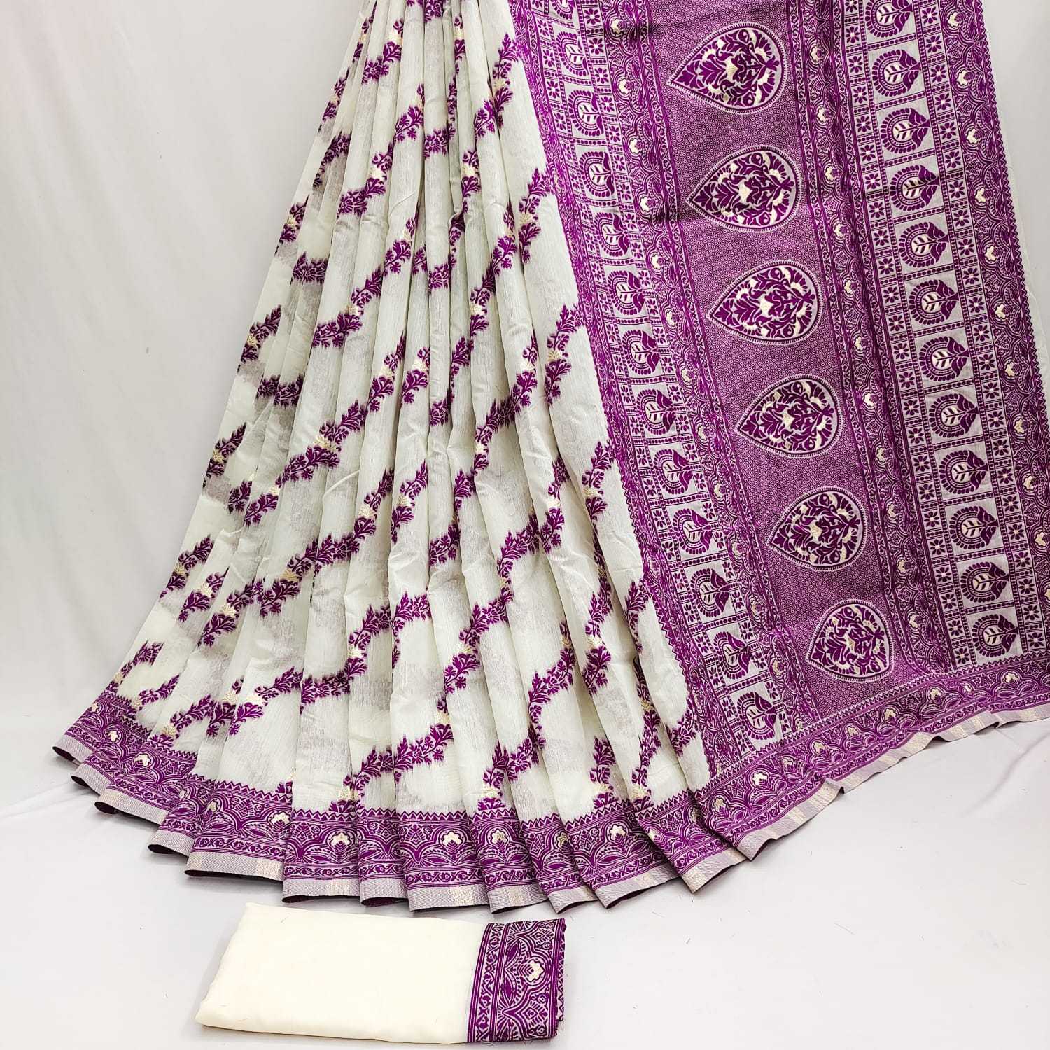 Ynf Silk Cotton RIN113 NARI Silk Sarees Wholesale Jamdani Sarees Cotton Silk Sarees Fancy Silk Sarees Manufacturer