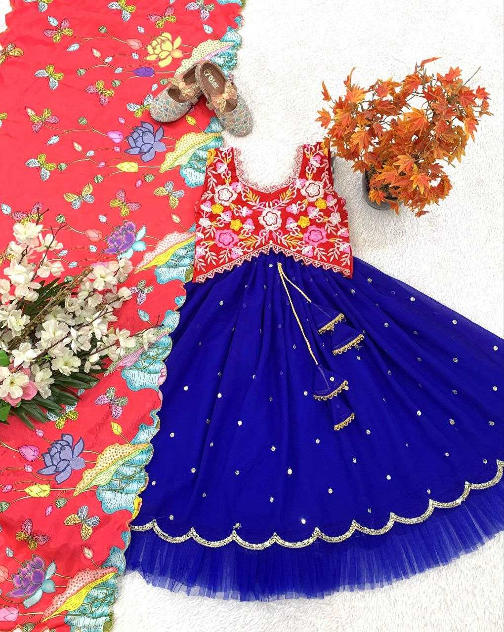 YNF SILK KESH168 MNT51KIDS LEHENGA WHOLESALE DESIGNER BABY GIRL LEHENGA CHOLIS MANUFACTURER