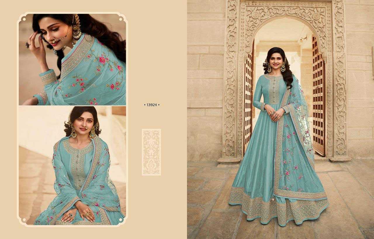 Ynf Silk KESH379 Kaseesh Parimahal Suits & Dresses Wholesale Embroidery Suits Ladies Silk Suit Semi Stitched Suits Manufacturer