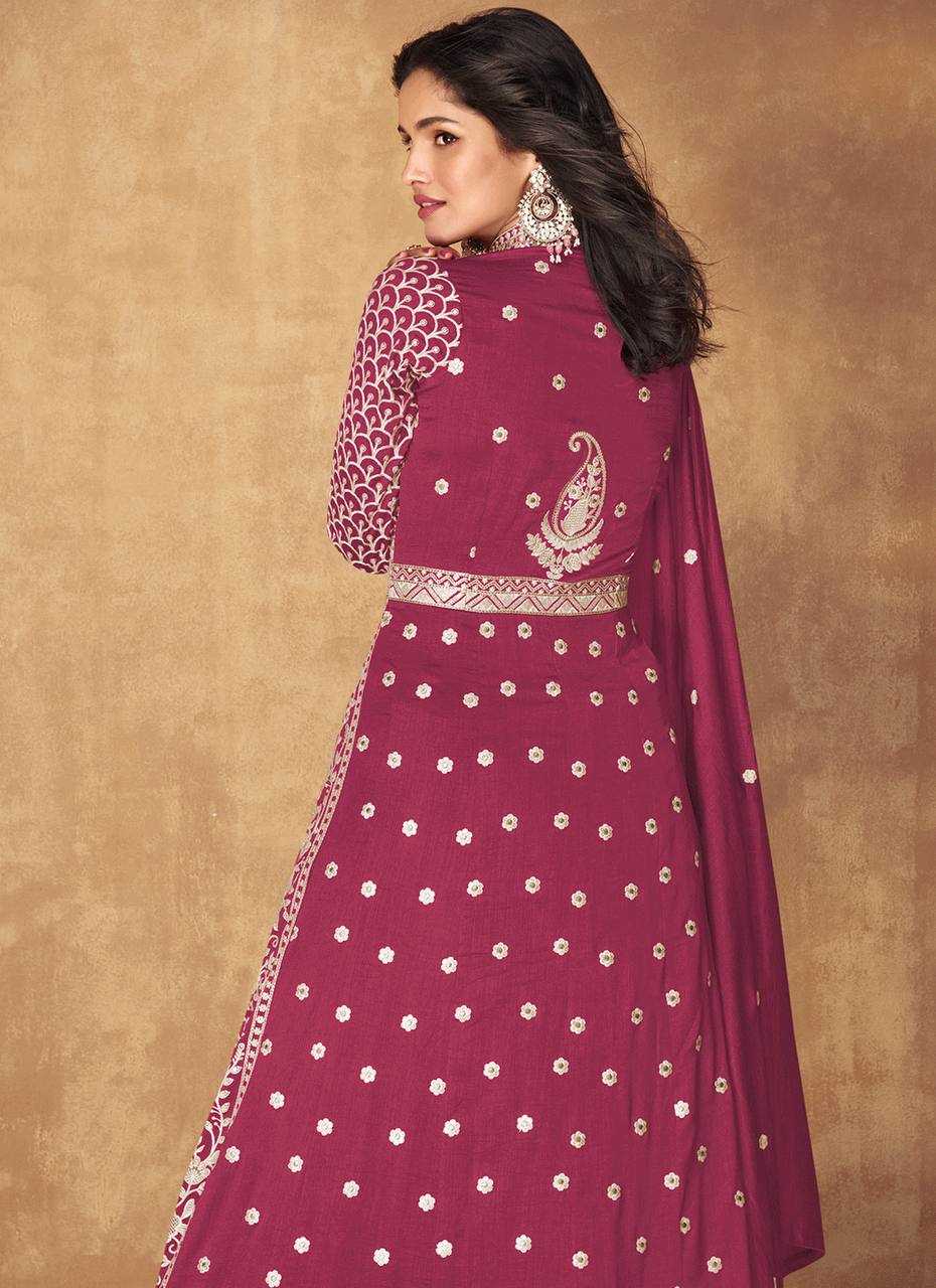 YNF SILK KESH398 1165 GOWN WHOLESALE PARTY WEAR EMBROIDERY SILK GOWNS MANUFACTURER 