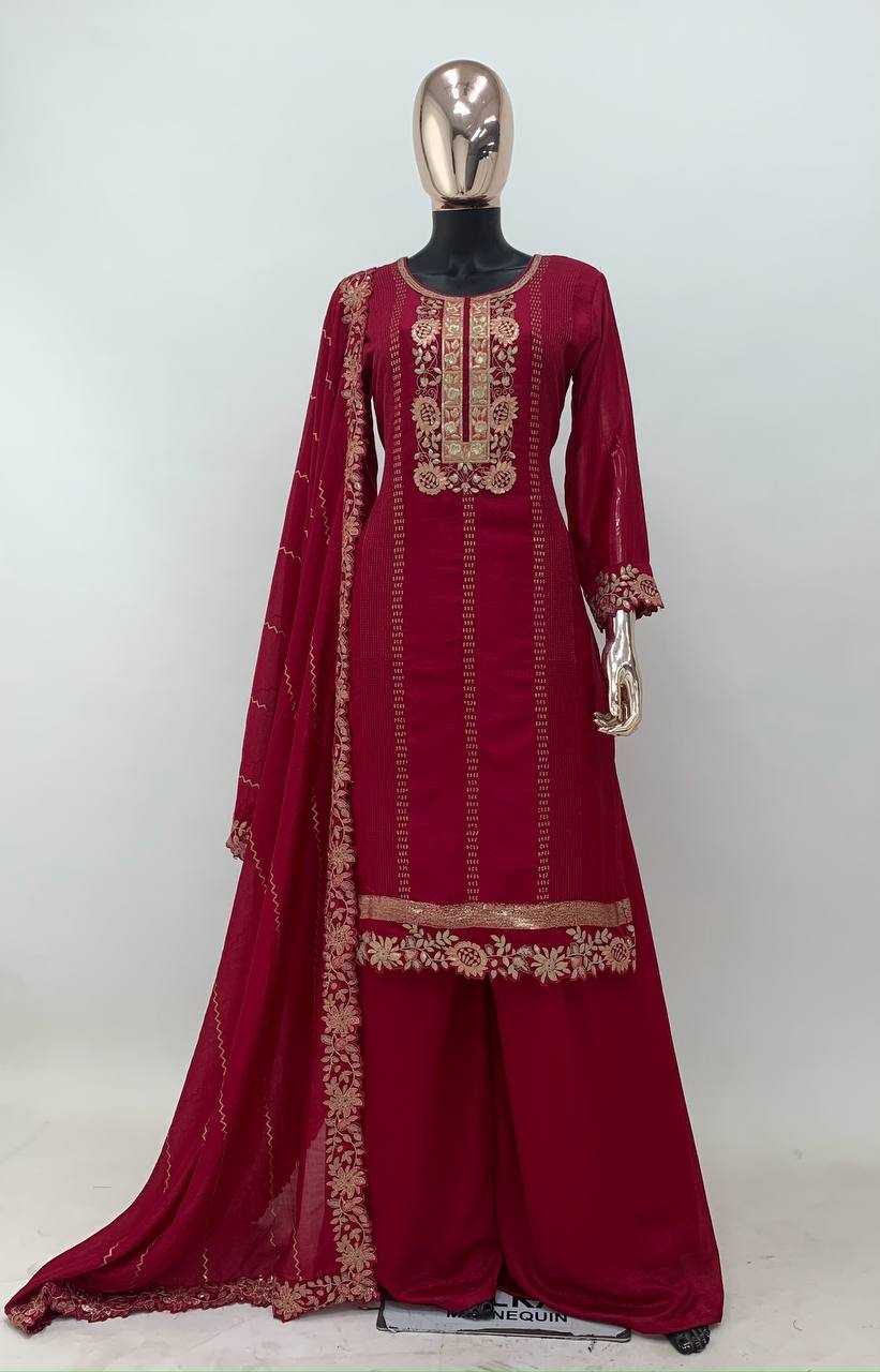 YNF SILK KESH398 1168 SUIT WHOLESALE WEDDING EMBROIDERY LADIES SUITS MANUFACTURER 