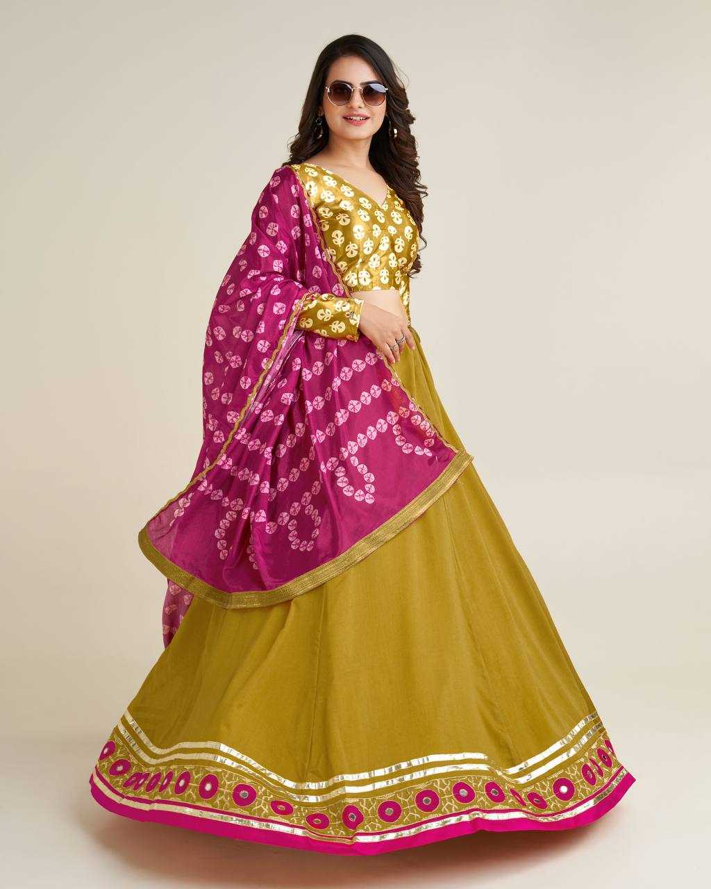 YNF SILK LEHENGA KESH270 259 LEHENGAS WHOLESALE THREAD MIRROR WORK SILK LEHENGAS MANUFACTURER