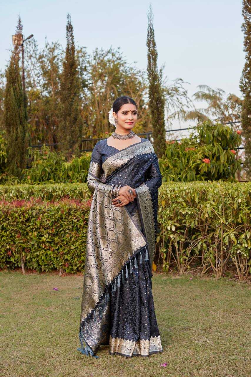 YNF SILK RIN144 KESAR SAREE WHOLESALE DESIGNER SATIN SILK SAREES MANUFACTURER