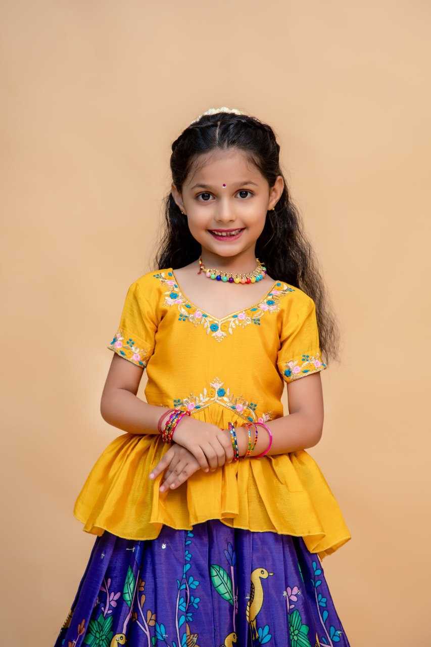 Ynf soft chinon KESH109 RRKT88 Kids Wear Wholesale Kids Lehenga Kids Traditional Outfits Baby Girl Lehenga Manufacturer