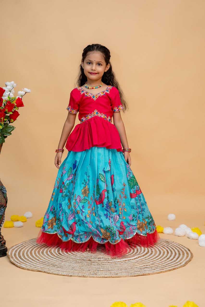 Ynf soft chinon KESH109 RRKT88 Kids Wear Wholesale Kids Lehenga Kids Traditional Outfits Baby Girl Lehenga Manufacturer