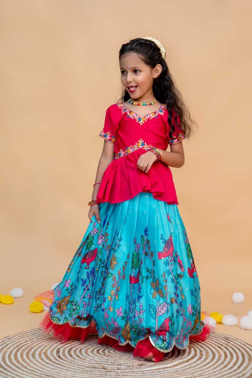 Ynf soft chinon KESH109 RRKT88 Kids Wear Wholesale Kids Lehenga Kids Traditional Outfits Baby Girl Lehenga Manufacturer