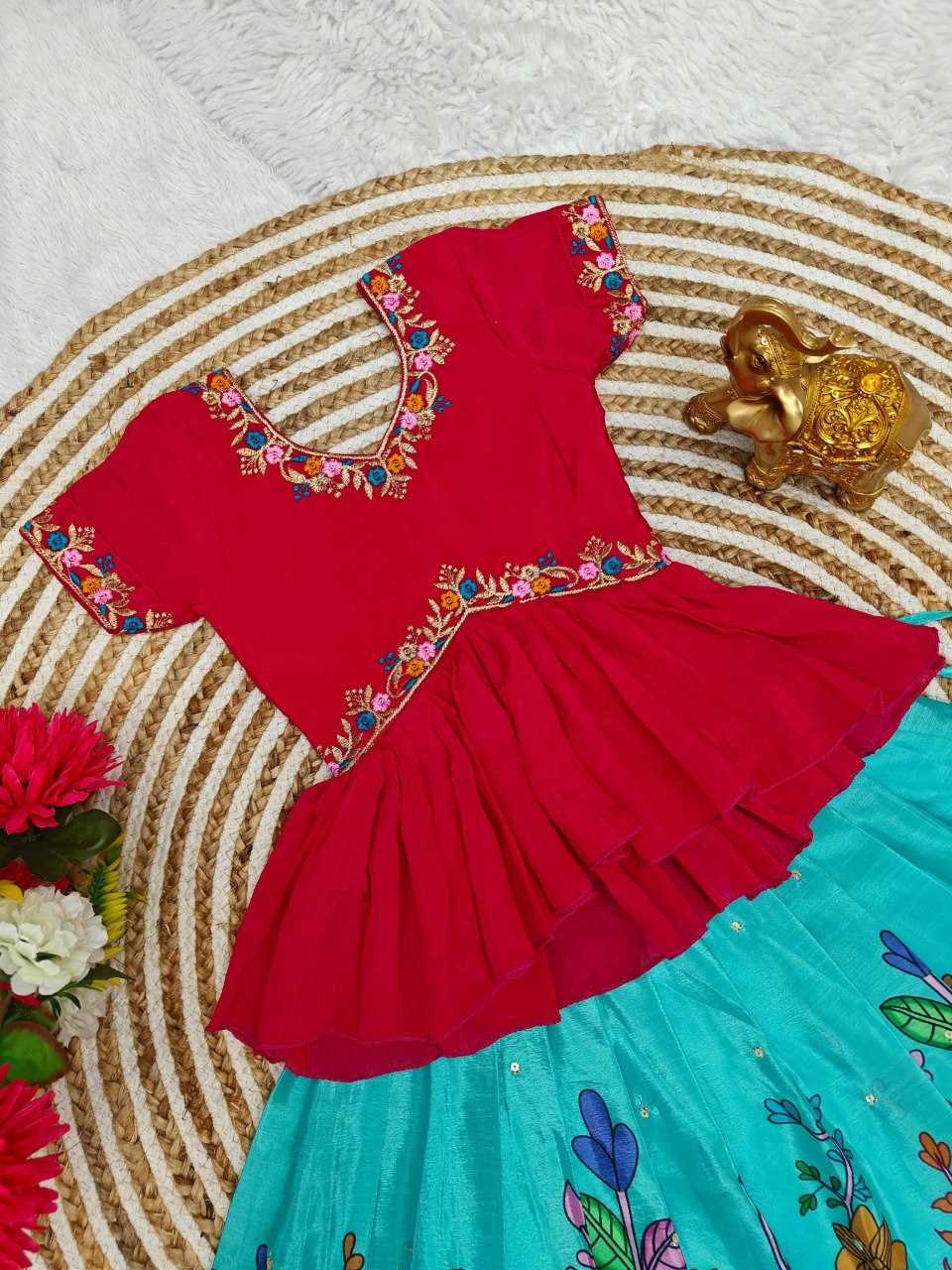 Ynf soft chinon KESH109 RRKT88 Kids Wear Wholesale Kids Lehenga Kids Traditional Outfits Baby Girl Lehenga Manufacturer