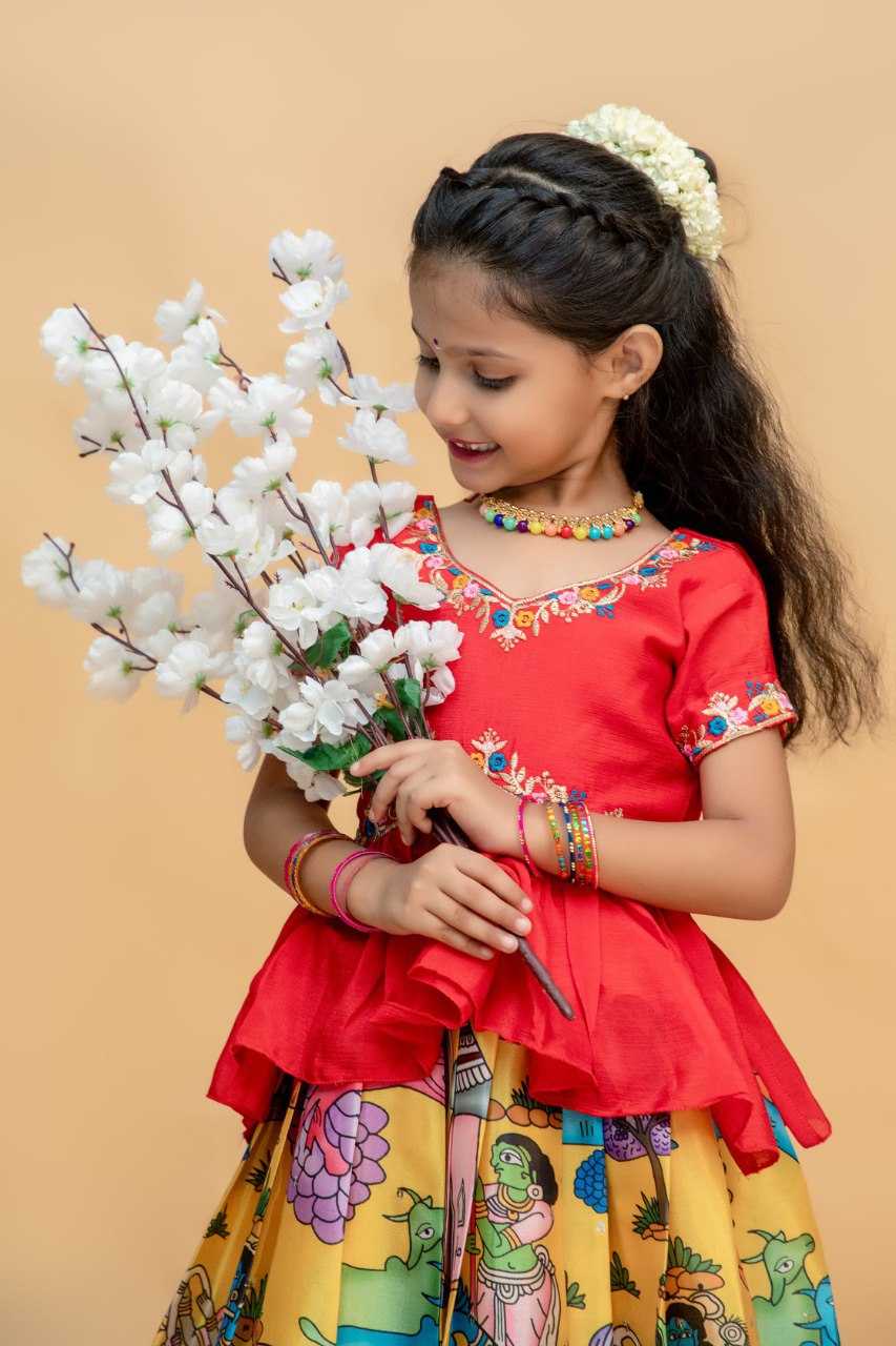 Ynf soft chinon KESH109 RRKT91 Kids Wear Wholesale Kids Gown Kids Lehenga Choli Kids Ethnic Gowns Manufacturer