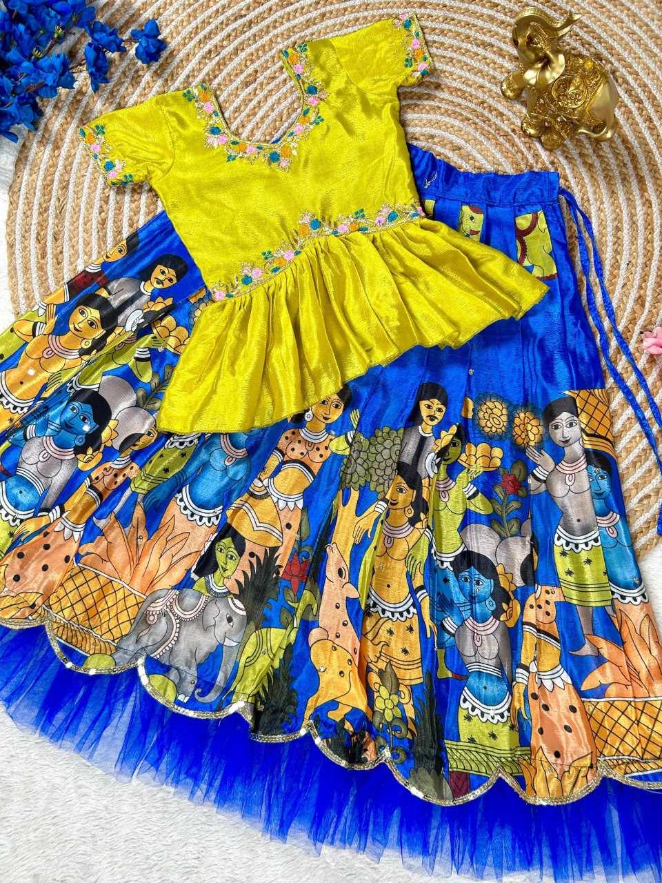 Ynf soft chinon KESH109 RRKT92 Kids Wear Wholesale Kids Lehenga Kids Traditional Outfits Baby Girl Lehenga Manufacturer