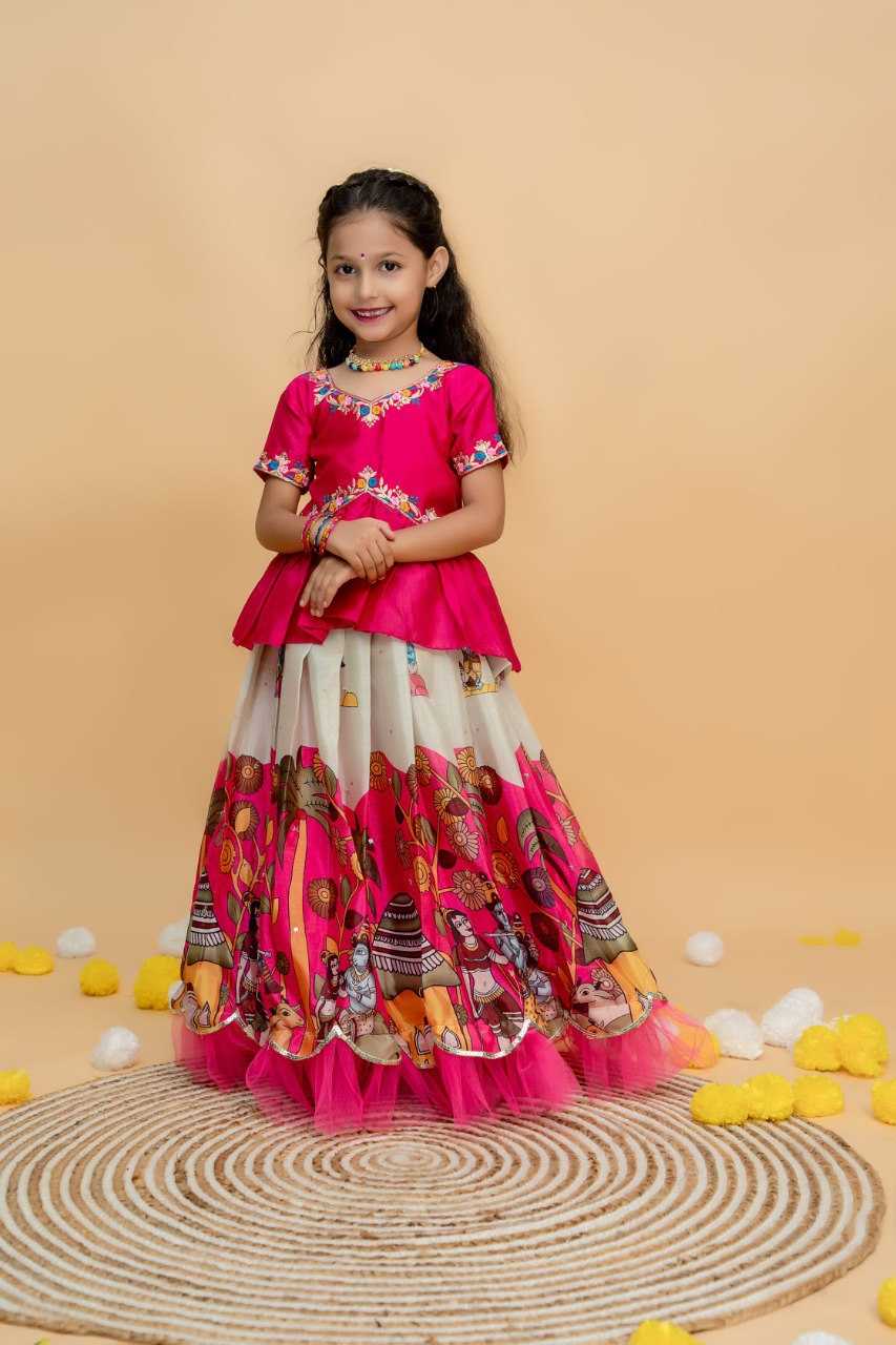 Ynf soft chinon KESH109 RRKT93 Kids Wear Wholesale Kids Lehenga Kids Traditional Outfits Baby Girl Lehenga Manufacturer