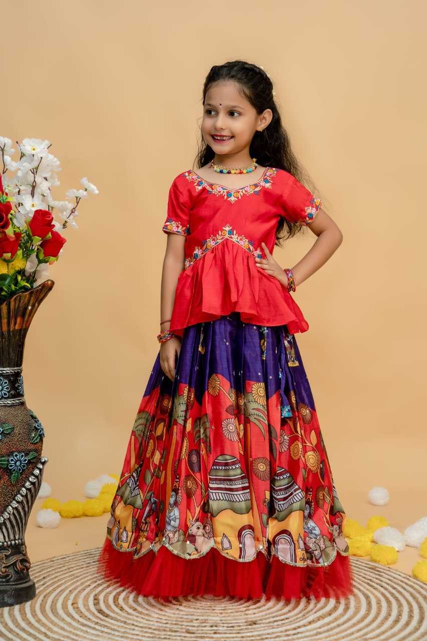 Ynf soft chinon KESH109 RRKT93 Kids Wear Wholesale Kids Lehenga Kids Traditional Outfits Baby Girl Lehenga Manufacturer